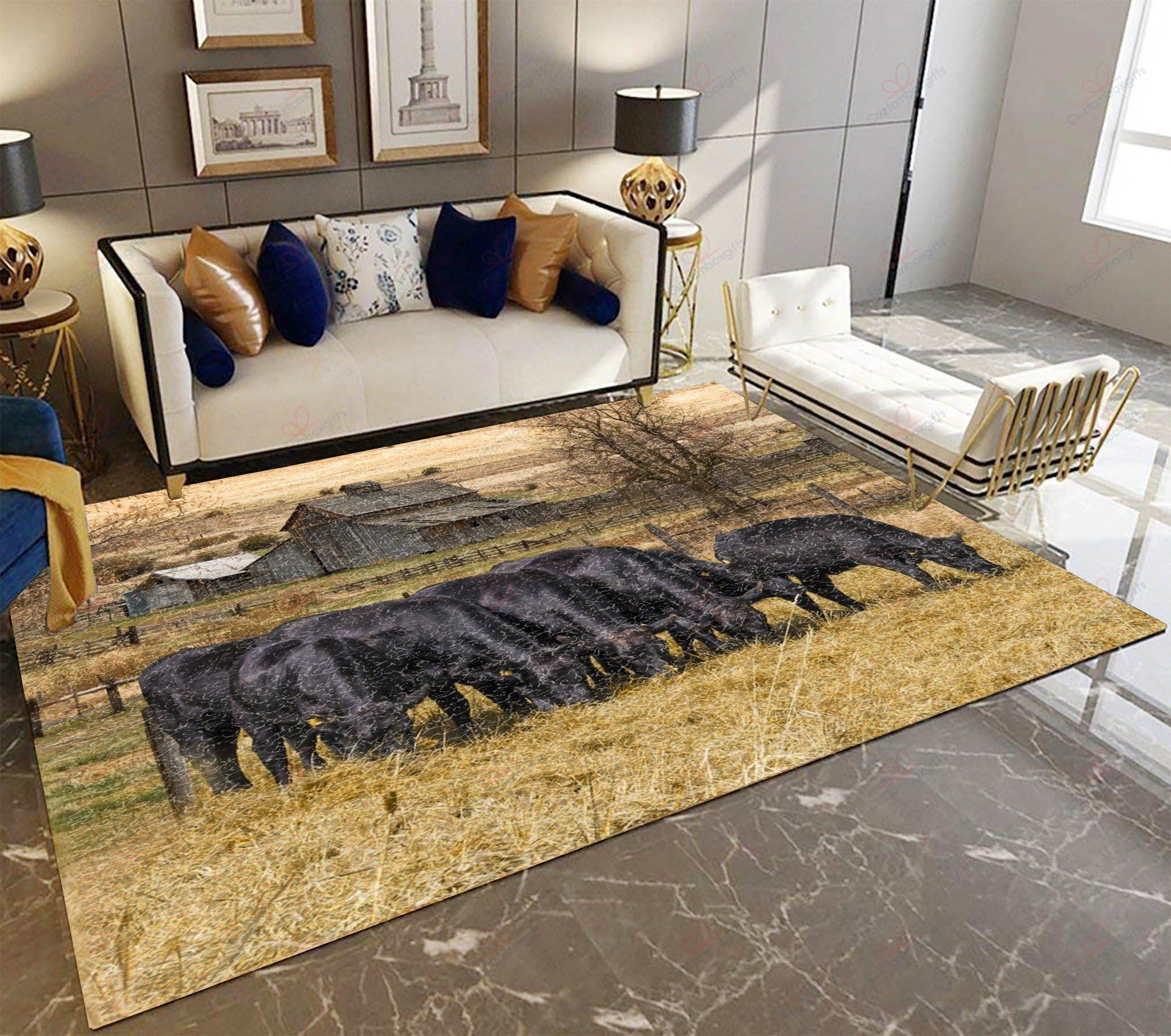Angus Cattles Farm Rug Sport Decor Gift Floor Decor Living Room Carpet Rug Area Rug - baf1c6e55bdc Angus Cattles Farm Rug Sport Decor Gift Floor Decor Living Room Carpet Rug Area Rug - baf1c6e55bdc