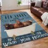 Angus Red Bath Soap Rug Sport Decor Gift Floor Decor Living Room Carpet Rug Area Rug - 33373f20ac87