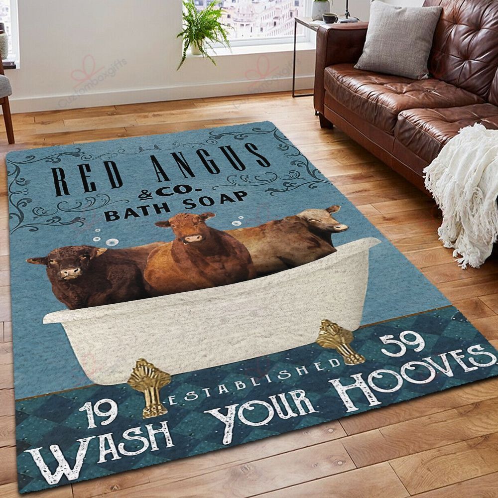 Angus Red Bath Soap Rug Sport Decor Gift Floor Decor Living Room Carpet Rug Area Rug - 33373f20ac87 Angus Red Bath Soap Rug Sport Decor Gift Floor Decor Living Room Carpet Rug Area Rug - 33373f20ac87