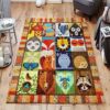 Animal Faces Rug Sport Decor Gift Floor Decor Living Room Carpet Rug Area Rug - 44600e2e6a62