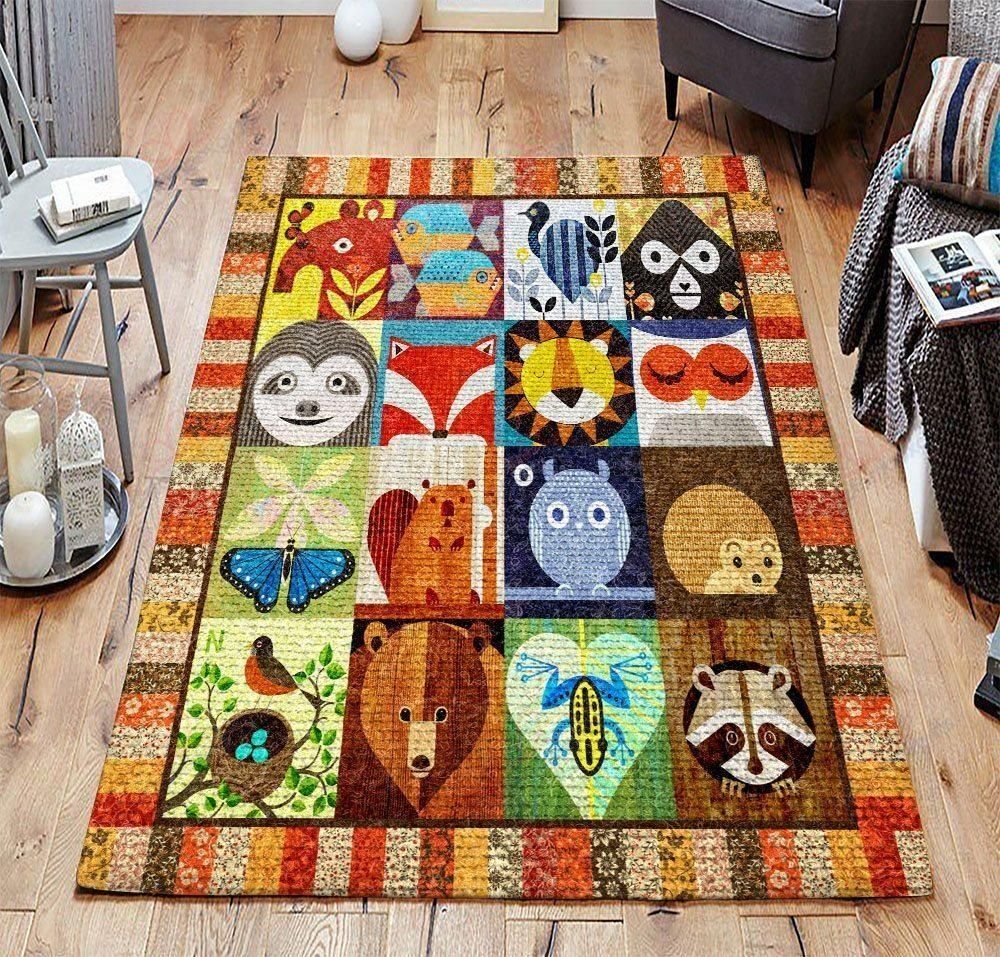 Animal Faces Rug Sport Decor Gift Floor Decor Living Room Carpet Rug Area Rug - 44600e2e6a62 Animal Faces Rug Sport Decor Gift Floor Decor Living Room Carpet Rug Area Rug - 44600e2e6a62