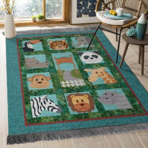 Animal In A Zoo Rug Sport Decor Gift Floor Decor Living Room Carpet Rug Area Rug - 669fe647740b