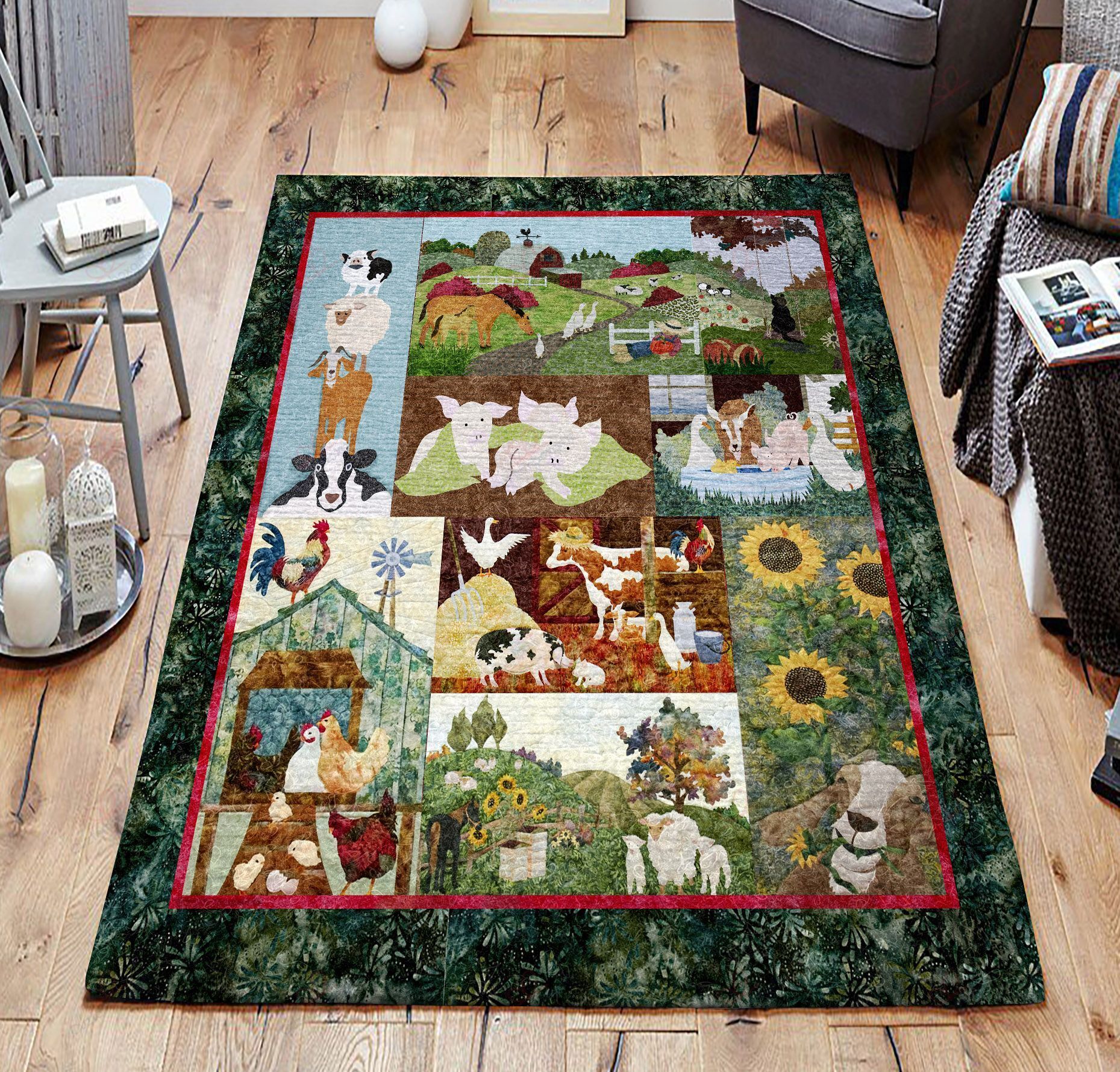 Animal In Farm Rug Sport Decor Gift Floor Decor Living Room Carpet Rug Area Rug - dbf0394de468 Animal In Farm Rug Sport Decor Gift Floor Decor Living Room Carpet Rug Area Rug - dbf0394de468