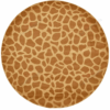 Animal Inspirations Giraffe Round Carpet Floor Rug Living Room Bedroom Decor Round Area Rug Carpet
