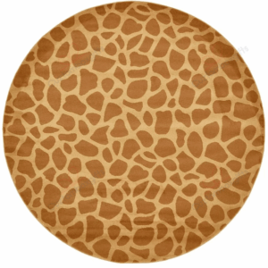Animal Inspirations Giraffe Round Carpet Floor Rug Living Room Bedroom Decor Round Area Rug Carpet