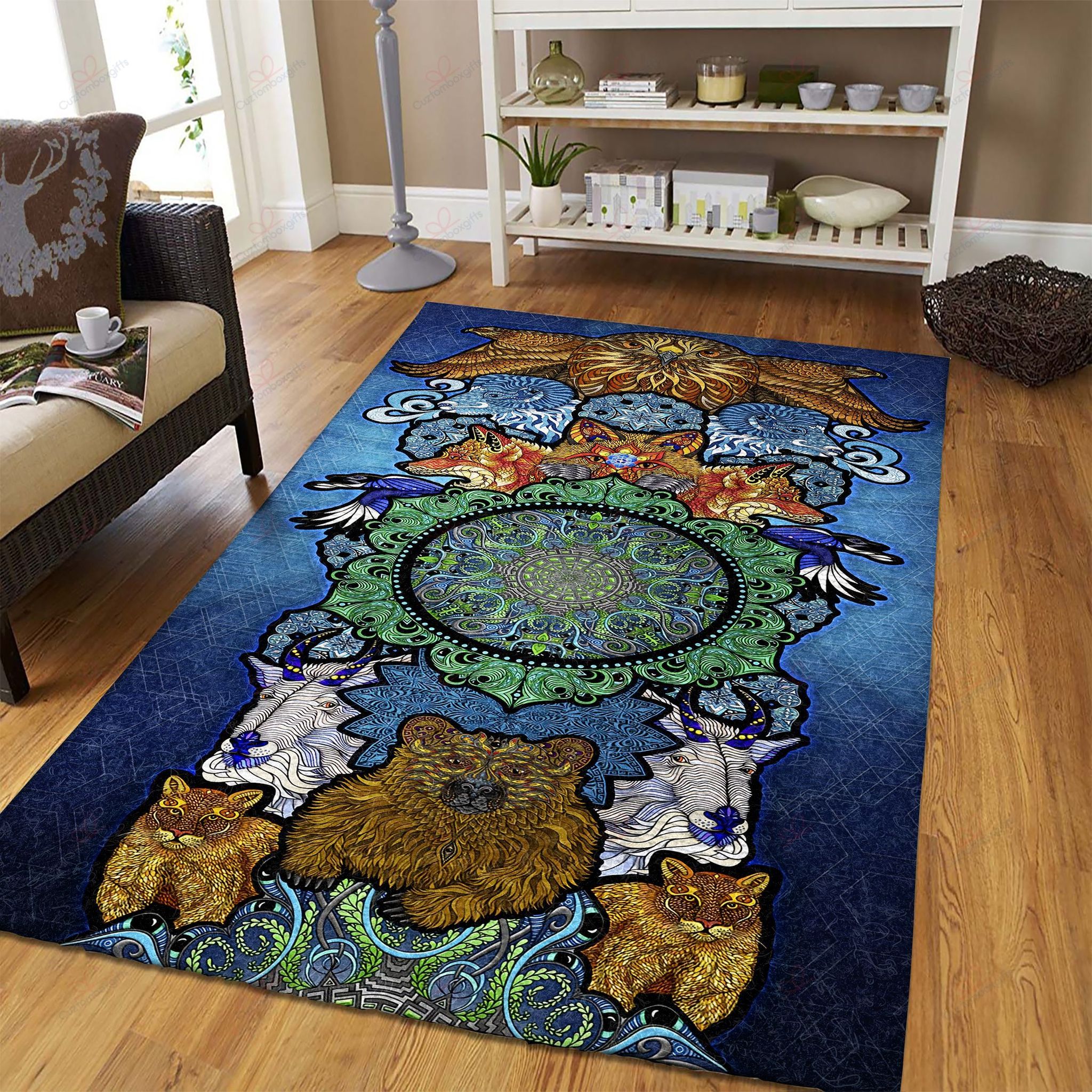 Animal Mandala Rug Sport Decor Gift Floor Decor Living Room Carpet Rug Area Rug - d86eaa4b9845 Animal Mandala Rug Sport Decor Gift Floor Decor Living Room Carpet Rug Area Rug - d86eaa4b9845