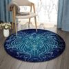 Animal Witch Sigil Round Carpet Floor Rug Living Room Bedroom Decor Round Area Rug Carpet