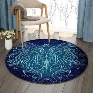Animal Witch Sigil Round Carpet Floor Rug Living Room Bedroom Decor Round Area Rug Carpet