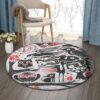 Animals Round Carpet Floor Rug Living Room Bedroom Decor Round Area Rug Carpet