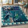 Animals In Night Rug Sport Decor Gift Floor Decor Living Room Carpet Rug Area Rug - 64503dcaa631
