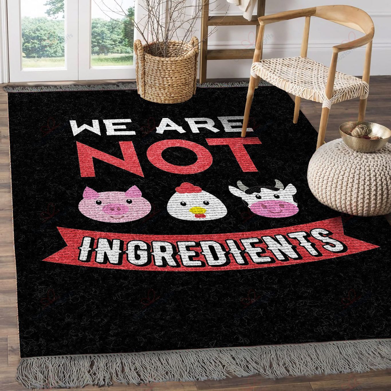 Animals We Are Not Ingredients Rug Sport Decor Gift Floor Decor Living Room Carpet Rug Area Rug - da6fe40f7593 Animals We Are Not Ingredients Rug Sport Decor Gift Floor Decor Living Room Carpet Rug Area Rug - da6fe40f7593