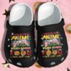 Anime Video Game And Food Shoes Crocs Clog Gift For Boy Girl – Wibu Japanese Clog Shoes Funny