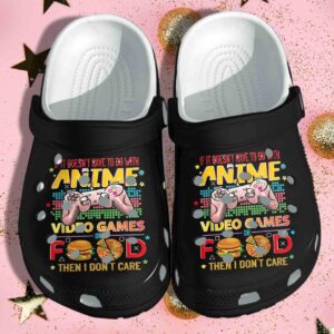 Anime Video Game And Food Shoes Crocs Clog Gift For Boy Girl – Wibu Japanese Clog Shoes Funny
