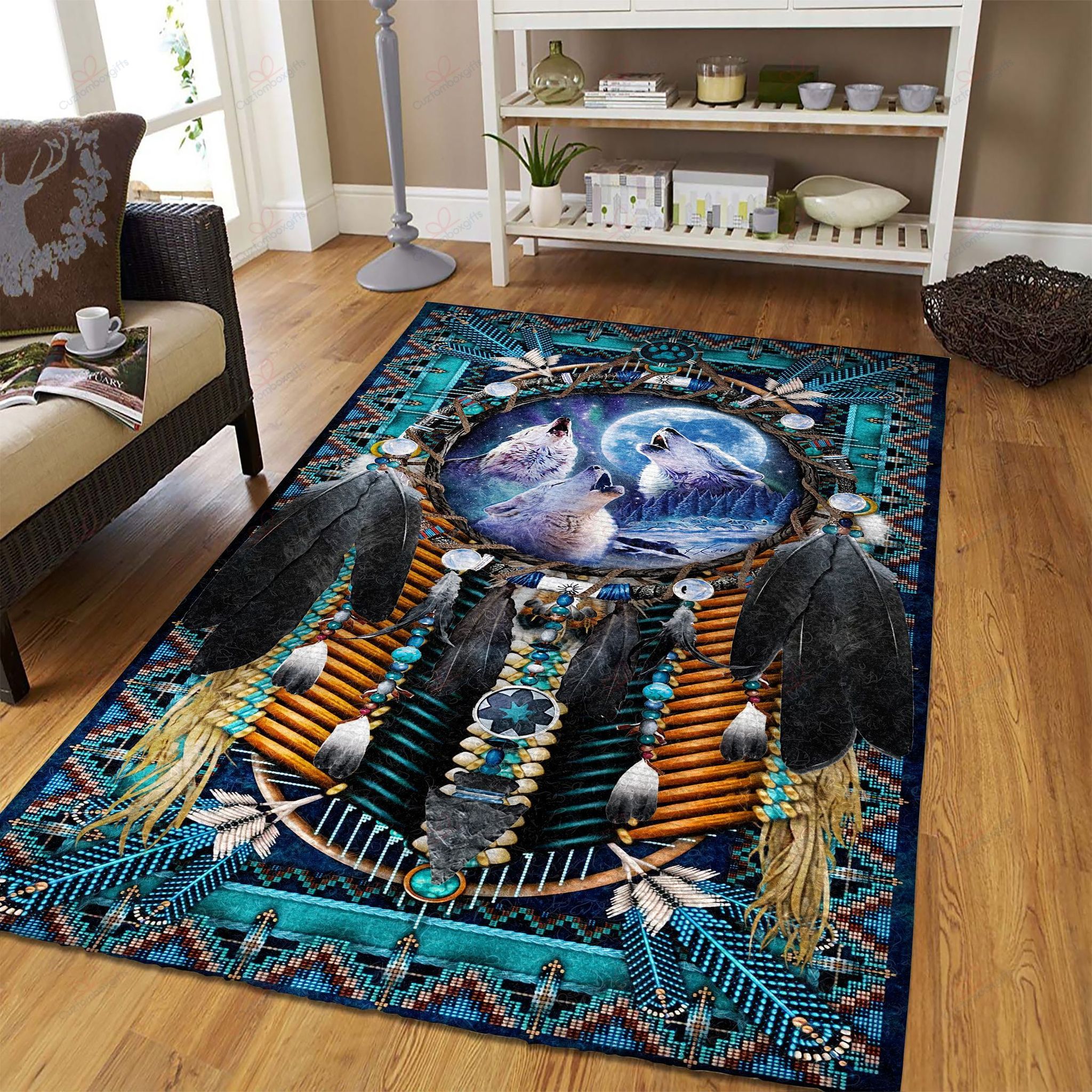 Apache Warrior Tribal Native Wolves Rug Sport Decor Gift Floor Decor Living Room Carpet Rug Area Rug - 53a6dc416bf7 Apache Warrior Tribal Native Wolves Rug Sport Decor Gift Floor Decor Living Room Carpet Rug Area Rug - 53a6dc416bf7