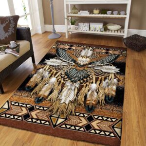 Aplomado Falcon Native American Mandala Rug Sport Decor Gift Floor Decor Living Room Carpet Rug Area Rug - 77011f924673
