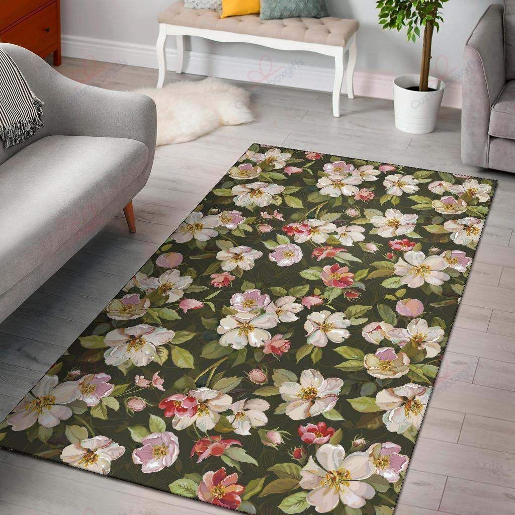 Apple Blossom Pattern Rug Sport Decor Gift Floor Decor Living Room Carpet Rug Area Rug - a3a9f757e4ab Apple Blossom Pattern Rug Sport Decor Gift Floor Decor Living Room Carpet Rug Area Rug - a3a9f757e4ab