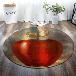 Apple Machine Round Carpet Floor Rug Living Room Bedroom Decor Round Area Rug Carpet