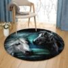 Arabian Moon Round Carpet Floor Rug Living Room Bedroom Decor Round Area Rug Carpet