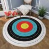 Archery Target Round Carpet Floor Rug Living Room Bedroom Decor Round Area Rug Carpet