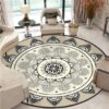 Archi Bohemia Mandala Round Carpet Floor Rug Living Room Bedroom Decor Round Area Rug Carpet