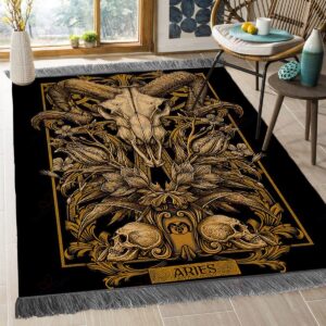 Aries Horoscope Rug Sport Decor Gift Floor Decor Living Room Carpet Rug Area Rug - 1dd20ac3ee99