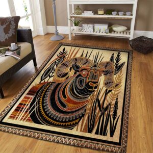 Aries Pattern Vintage Rug Sport Decor Gift Floor Decor Living Room Carpet Rug Area Rug - 1b01ddae9ab7