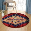 Arkansas State Round Carpet Floor Rug Living Room Bedroom Decor Round Area Rug Carpet