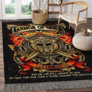Armor Of God Biblical Quote Rug Sport Decor Gift Floor Decor Living Room Carpet Rug Area Rug - 29f07e5dd24c