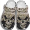 Army Skull Crocs Clog Shoes Crocbland Clog Gifts For Men Son Father Day