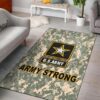 Army Strong Rug Sport Decor Gift Floor Decor Living Room Carpet Rug Area Rug - 68a31648a0f4