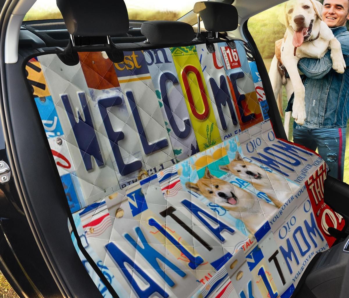 Artistic Akita Welcome Car Back Seat Cover Dog Car Seat Covers - 04d039b7fc7e Artistic Akita Welcome Car Back Seat Cover Dog Car Seat Covers - 04d039b7fc7e