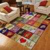Asl Alphabet Rectangle Rug Sport Decor Gift Floor Decor Living Room Carpet Rug Area Rug - 7b6f11a7bf5e