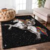 Astronaut And Horse Rug Sport Decor Gift Floor Decor Living Room Carpet Rug Area Rug - 844a1e05ad57