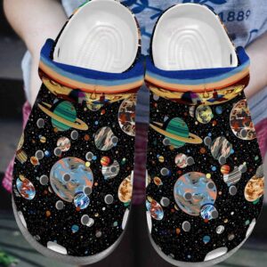 Astronaut Crocs Clog Classic Clog Whitesole Camping On Mars Shoes