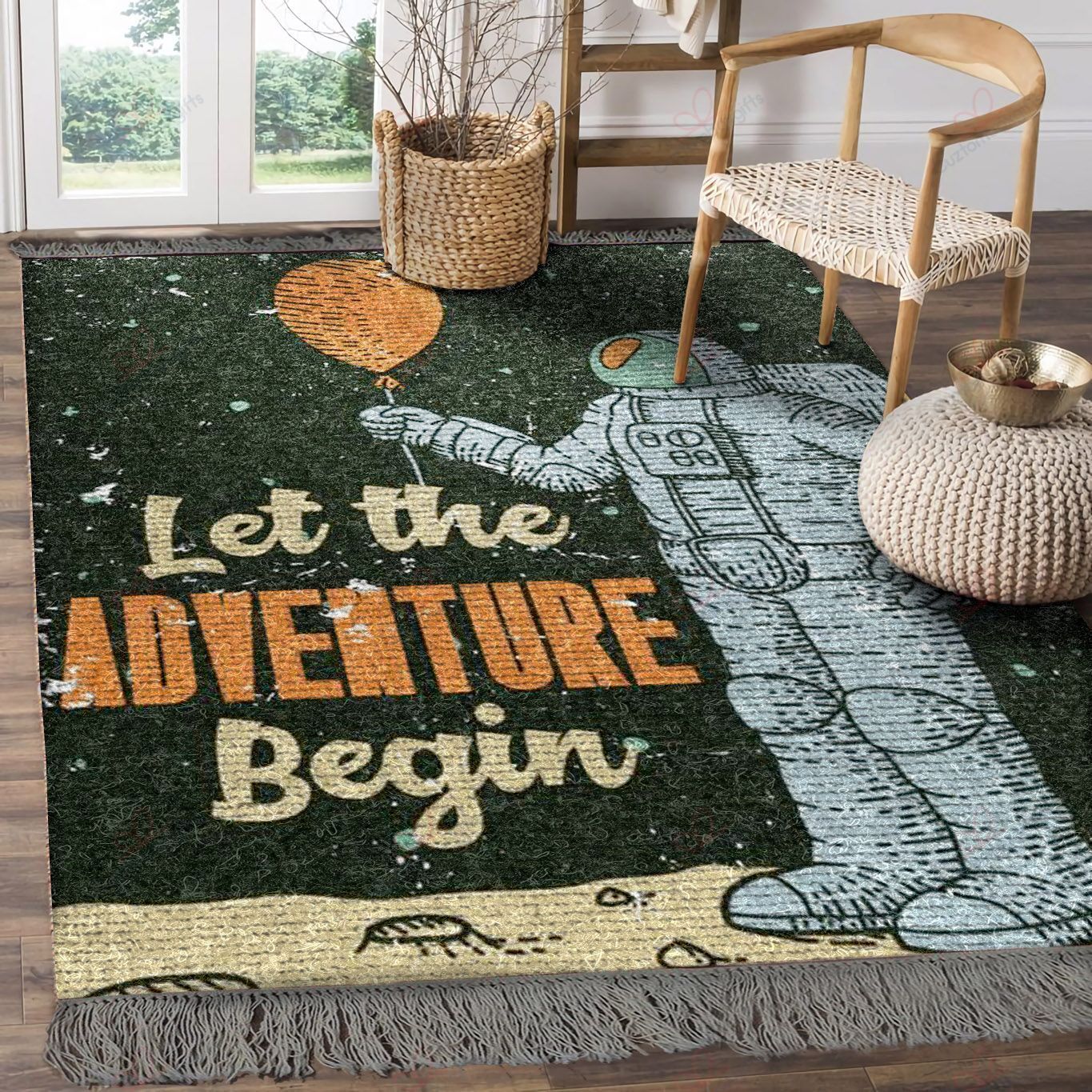 Astronaut Let The Adventure Begin Rug Sport Decor Gift Floor Decor Living Room Carpet Rug Area Rug - 99b61934a27e Astronaut Let The Adventure Begin Rug Sport Decor Gift Floor Decor Living Room Carpet Rug Area Rug - 99b61934a27e