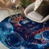 Astronaut Painting 1 Round Carpet Floor Rug Living Room Bedroom Decor Round Area Rug Carpet