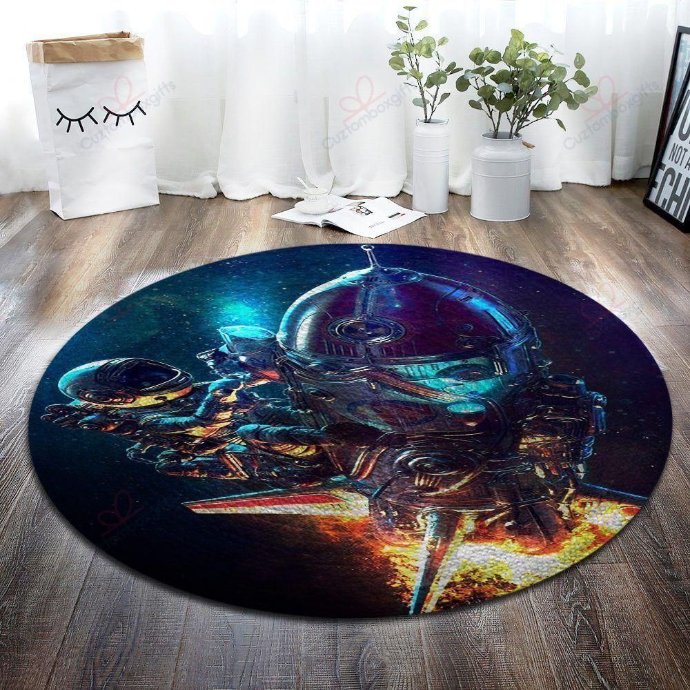 Astronaut Painting Round Carpet Floor Rug Living Room Bedroom Decor Round Area Rug Carpet Astronaut Painting Round Carpet Floor Rug Living Room Bedroom Decor Round Area Rug Carpet