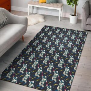 Astronaut Pattern 4 Rug Sport Decor Gift Floor Decor Living Room Carpet Rug Area Rug - 9e250114e47a