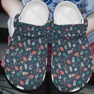 Astronaut Personalized Clog Custom Crocs Comfortablefashion Style Comfortable For Women Men Kid Print 3D Rocket