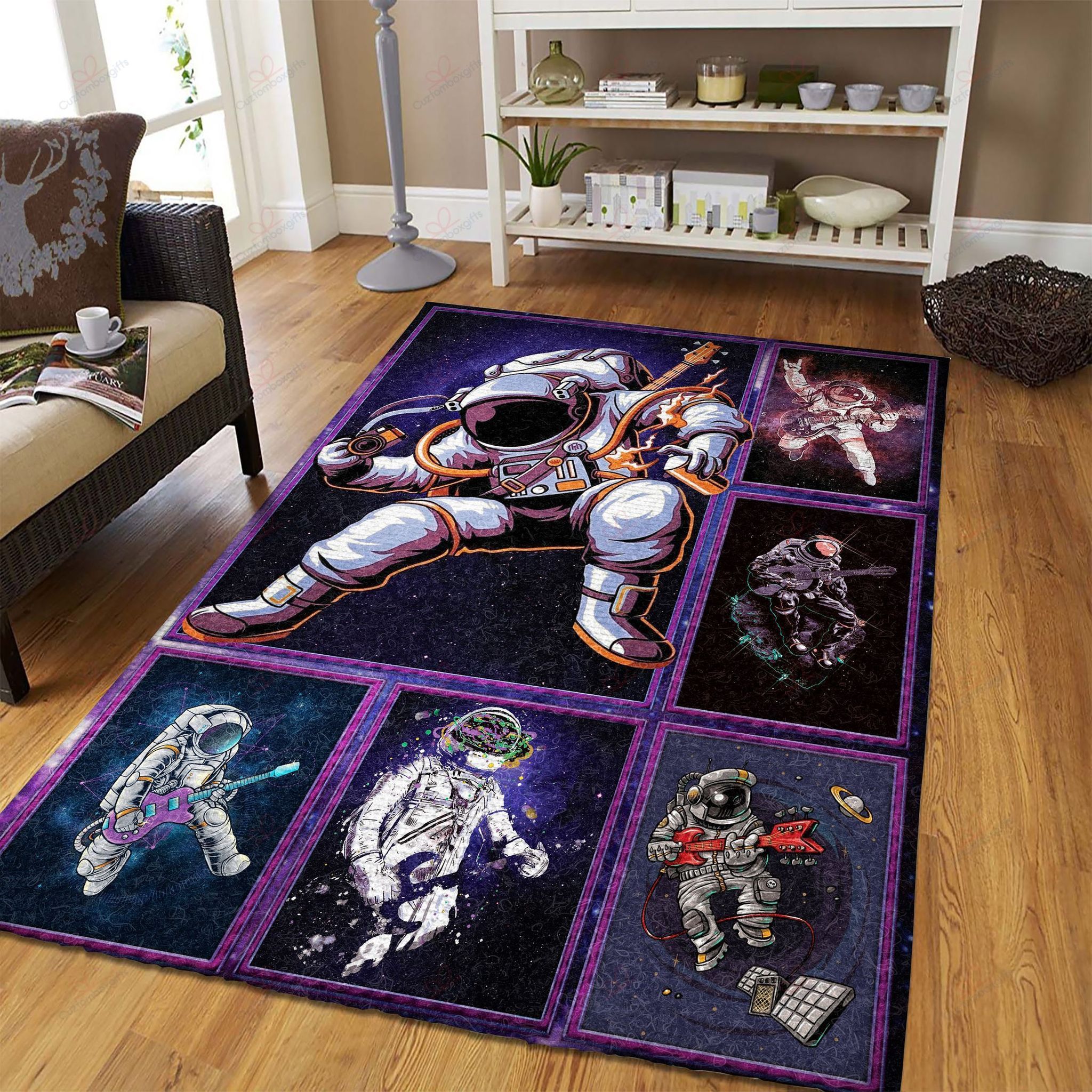 Astronaut Play Electric Guitar Rug Sport Decor Gift Floor Decor Living Room Carpet Rug Area Rug - 8fda49292425 Astronaut Play Electric Guitar Rug Sport Decor Gift Floor Decor Living Room Carpet Rug Area Rug - 8fda49292425