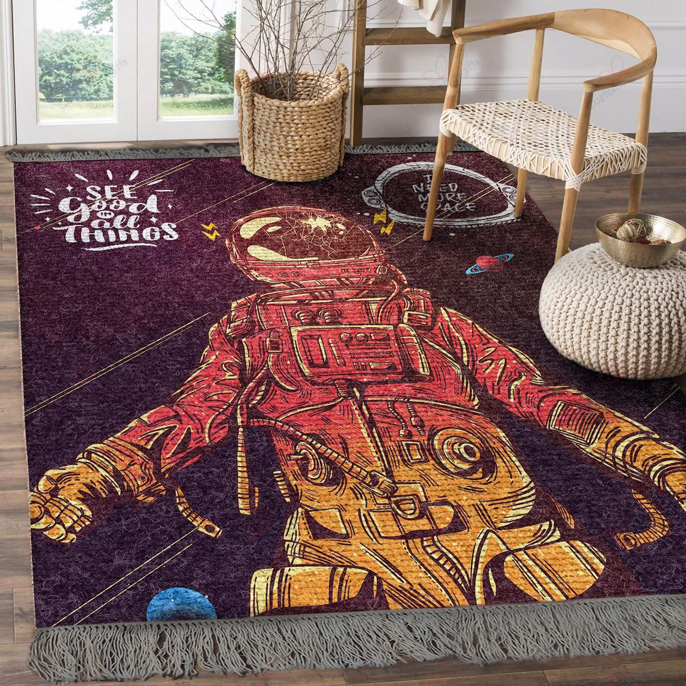 Astronaut See Good In All Things I Need More Space Rug Sport Decor Gift Floor Decor Living Room Carpet Rug Area Rug - cf2ccd28ac26 Astronaut See Good In All Things I Need More Space Rug Sport Decor Gift Floor Decor Living Room Carpet Rug Area Rug - cf2ccd28ac26