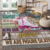 At This Rink We Are Figure Skaters Rug Sport Decor Gift Floor Decor Living Room Carpet Rug Area Rug - 681862c4b9b9