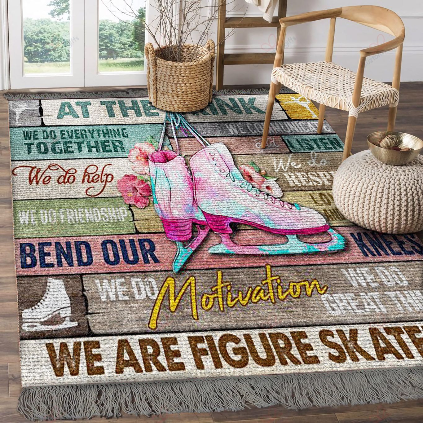 At This Rink We Are Figure Skaters Rug Sport Decor Gift Floor Decor Living Room Carpet Rug Area Rug - 681862c4b9b9 At This Rink We Are Figure Skaters Rug Sport Decor Gift Floor Decor Living Room Carpet Rug Area Rug - 681862c4b9b9