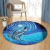 Atlantic Salmon Round Carpet Floor Rug Living Room Bedroom Decor Round Area Rug Carpet