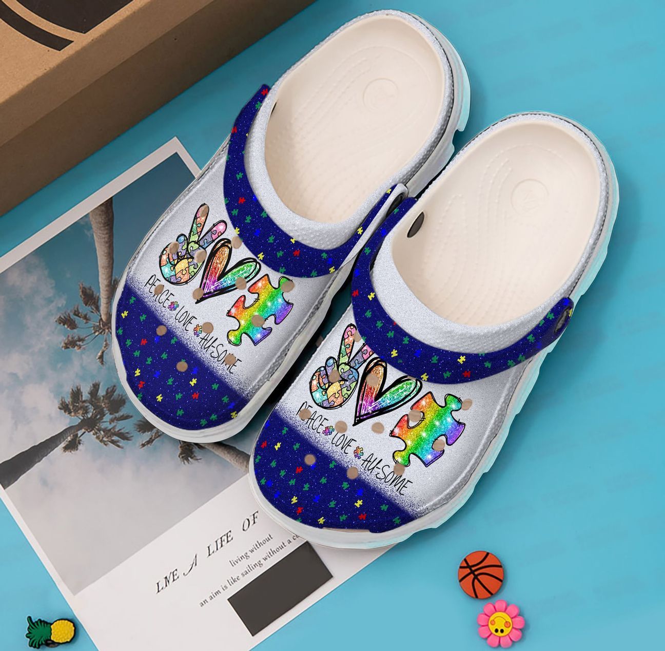 Au Personalized Clog Custom Crocs Comfortablefashion Style Comfortable For Women Men Kid Print 3D Peace Love Ausome Au Personalized Clog Custom Crocs Comfortablefashion Style Comfortable For Women Men Kid Print 3D Peace Love Ausome
