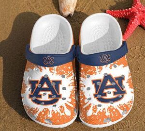 Auburn Tigers Crocband Clog Clog Comfortable For Mens And Womens Classic Clog Water Shoes Auburn Tigers Crocs