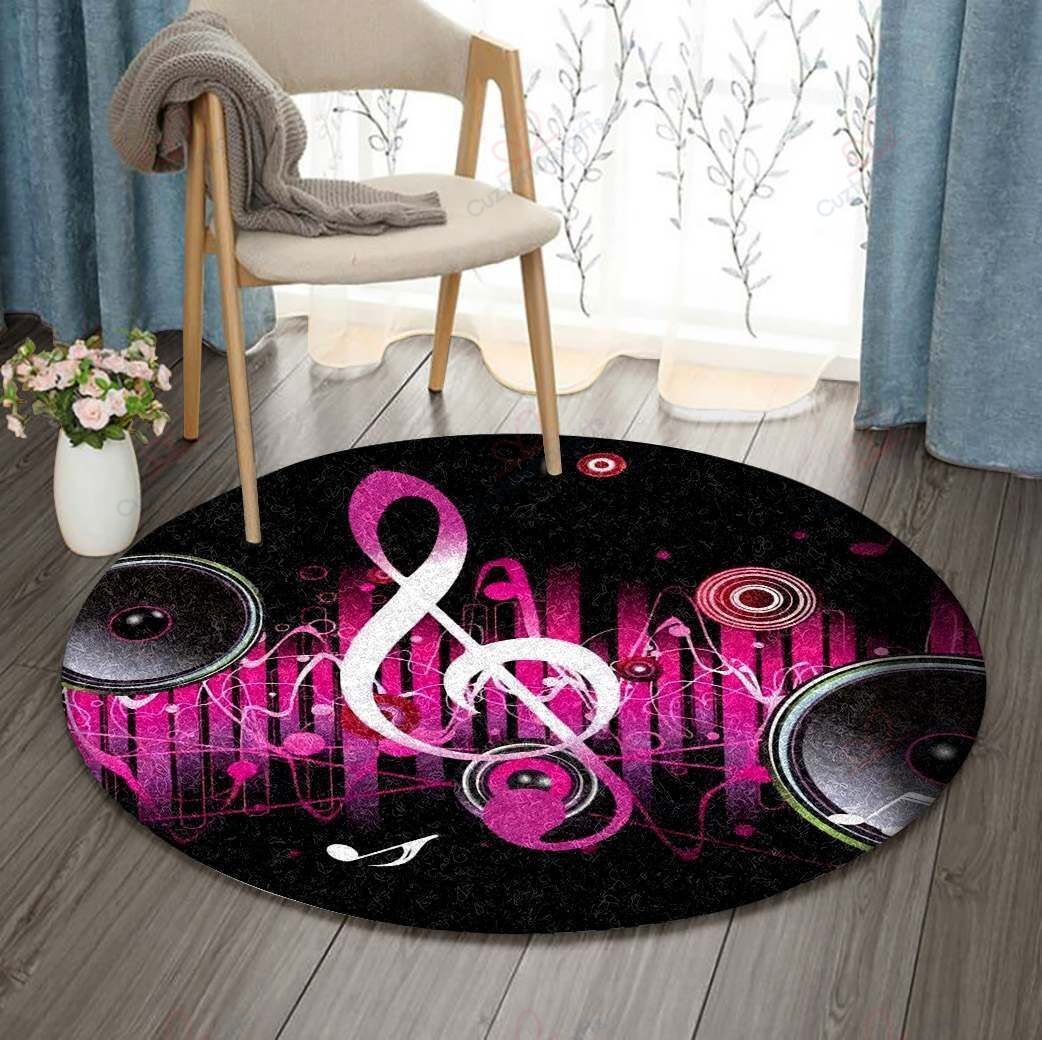 Audio Music Round Carpet Floor Rug Living Room Bedroom Decor Round Area Rug Carpet Audio Music Round Carpet Floor Rug Living Room Bedroom Decor Round Area Rug Carpet