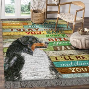 Australian Shepherd Ill Be Watching You Rug Sport Decor Gift Floor Decor Living Room Carpet Rug Area Rug - ce5cdf419991