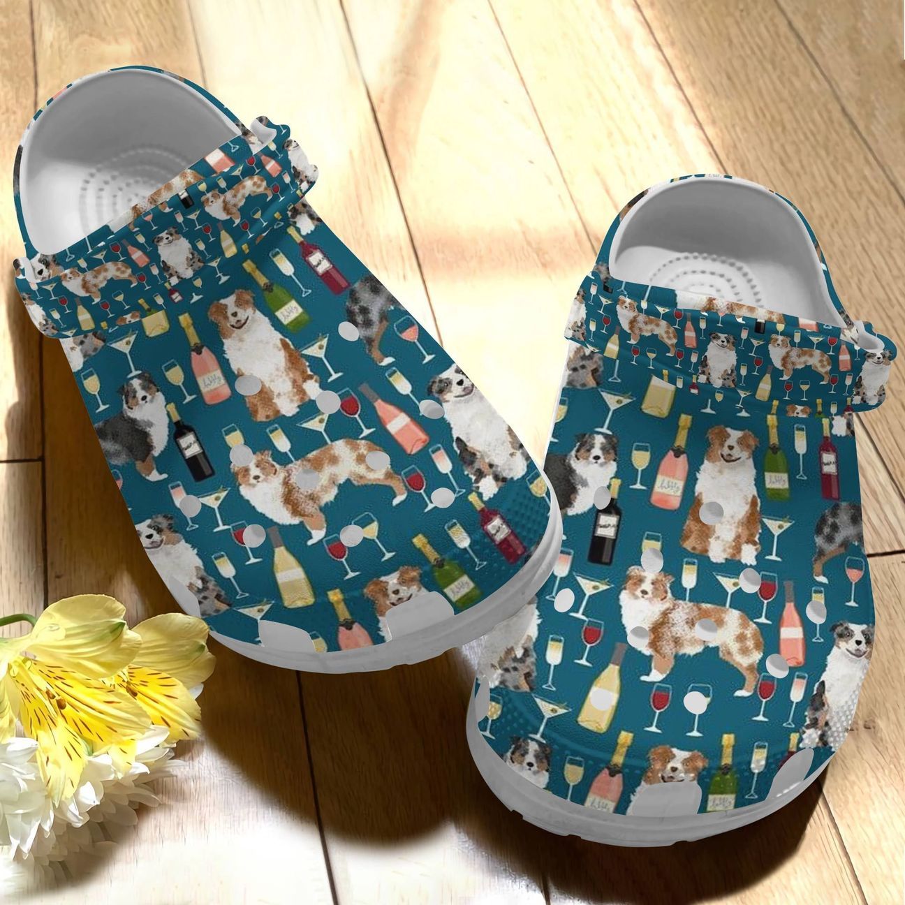 Australian Shepherd Personalize Clog Custom Crocs Fashionstyle Comfortable For Women Men Kid Print 3D Wine Pattern Australian Shepherd Personalize Clog Custom Crocs Fashionstyle Comfortable For Women Men Kid Print 3D Wine Pattern
