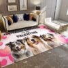 Australian Shepherds Are My Valentine Rug Sport Decor Gift Floor Decor Living Room Carpet Rug Area Rug - 18cf89183a07
